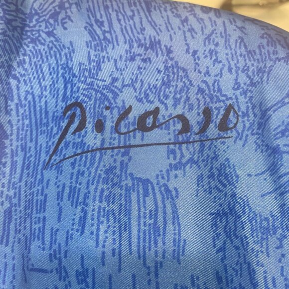 Vintage 90s Pablo Picasso Arts Satin Bomber Jacket - Picture 4 of 4